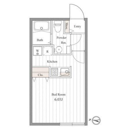 ZESTY豪徳寺の物件間取画像